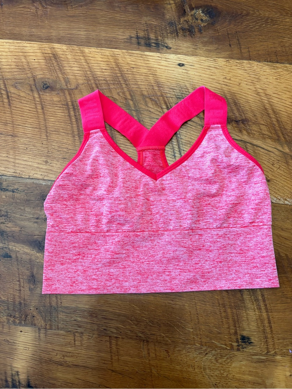 Women's Pink sport Sports Bra with Cross-Back Straps Victoria Secret Large